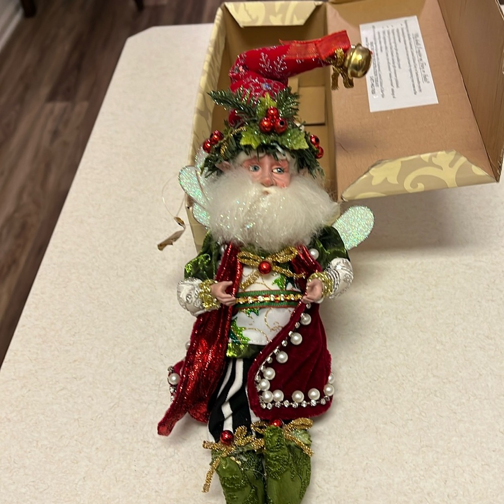 Mark Roberts Holly Bells Christmas Fairy ornament